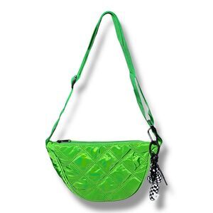 Green Purse Beautiful Fanny Pack 11” X 7” Straps Unisex